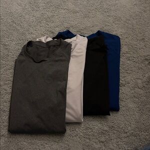 Women's Multi-Pack Long Sleeve T-Shirts - Gray, White, Black, Blue